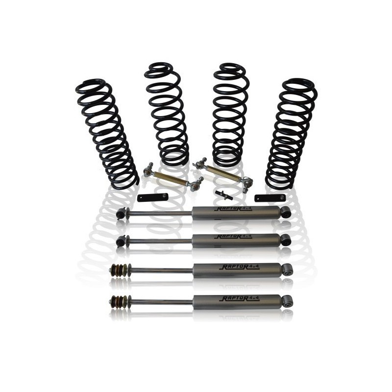 Kit Rehausse 8 cm Jeep wrangler JKU et JK Raptor 4x4 Kit Rehausse 8 cm Jeep wrangler JKU et JK Raptor 4x4