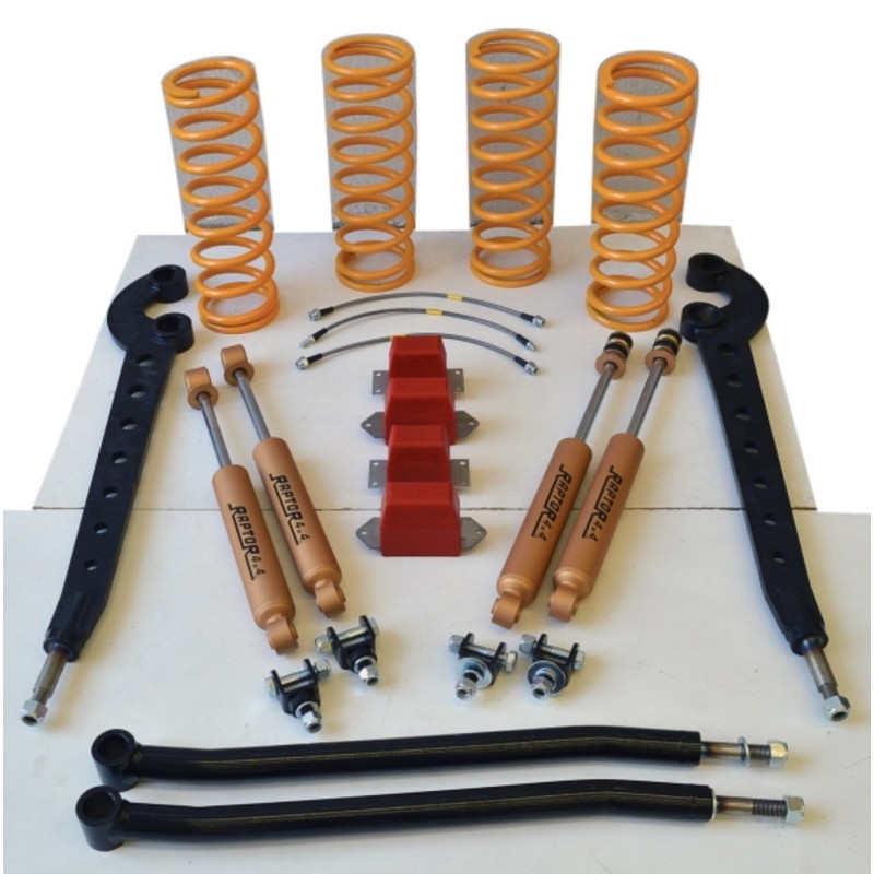 Kit Rehausse complet 5cm Defender 110 Raptor Kit Rehausse complet 5cm Defender 110 Raptor