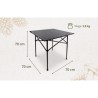 Table de camping pliable aluminium Offlander